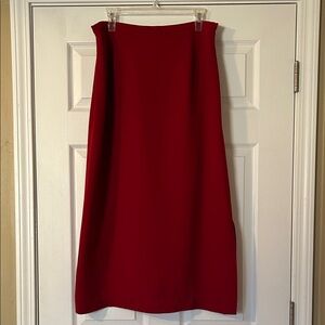 Laura Scott Classic Red A-Line Skirt